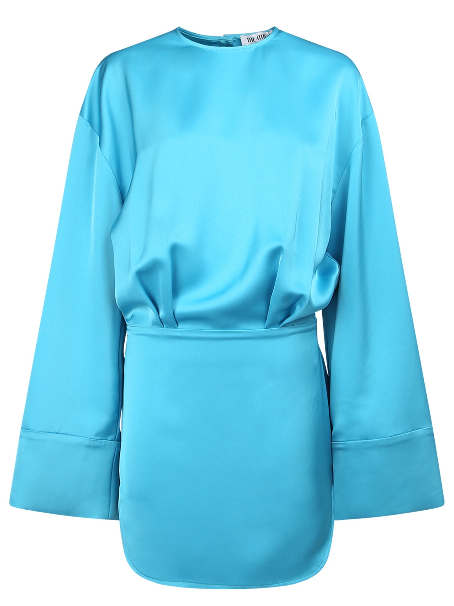 Attico Satin Mini Dress - IT32 / Blue ...